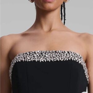 A.L.C Elsie dress in black/crystals